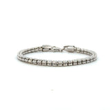 Sterling Silver Italian Ice 4 Sided Bracelet