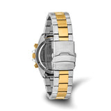 Mason Two-Tone Chronograph Watch – Blue Dial & Blue Bezel