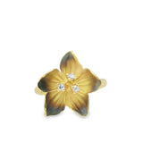 18K Yellow Gold Diamond Orchid Ring