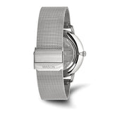 Mason Silver Mesh Watch – Blue Dial