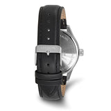 World Time Leather Strap Watch